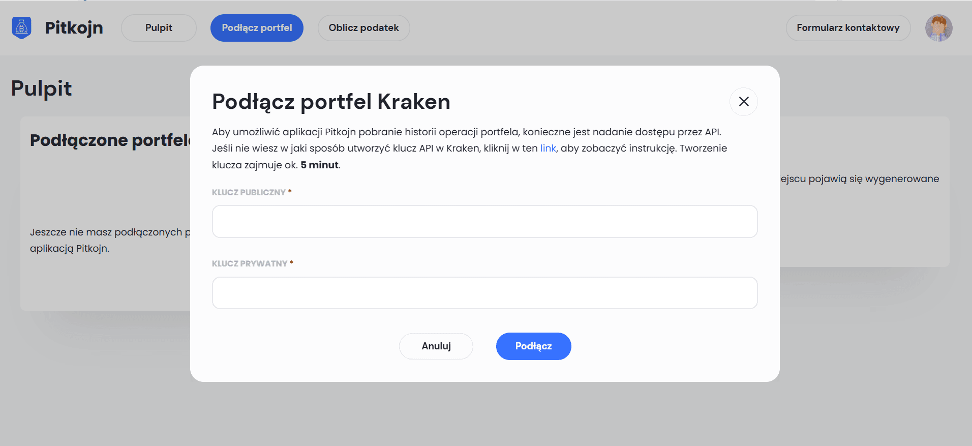 connect kraken wallet